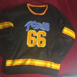 Men's Black and Yellow Crewneck Sweater